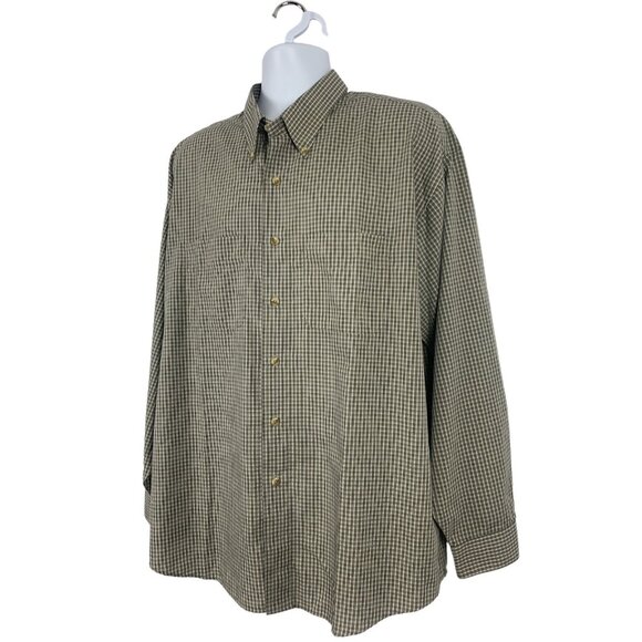 Arrow Mens Houndstooth Checkered  Button-Up Long Sleeve Shirt Size XL - Picture 4 of 13